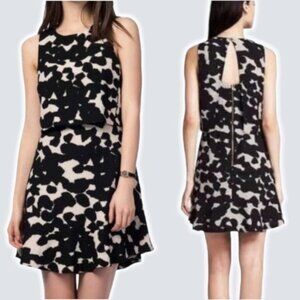 NWT BANANA REPUBLIC Layered Flounce Hem A-Line Dress Sz 2 Open Back